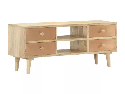 Kauf Unique TV-Schrank,TV-Möbel 110×30×45 cm Mango Massivholz -gkd163737