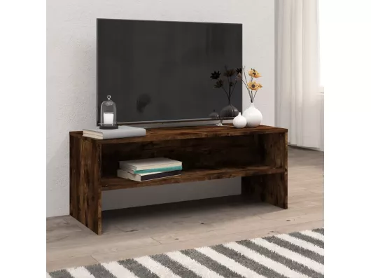 Kauf Unique TV-Schrank,TV-Möbel Räuchereiche 100x40x40 cm Holzwerkstoff -gkd56392