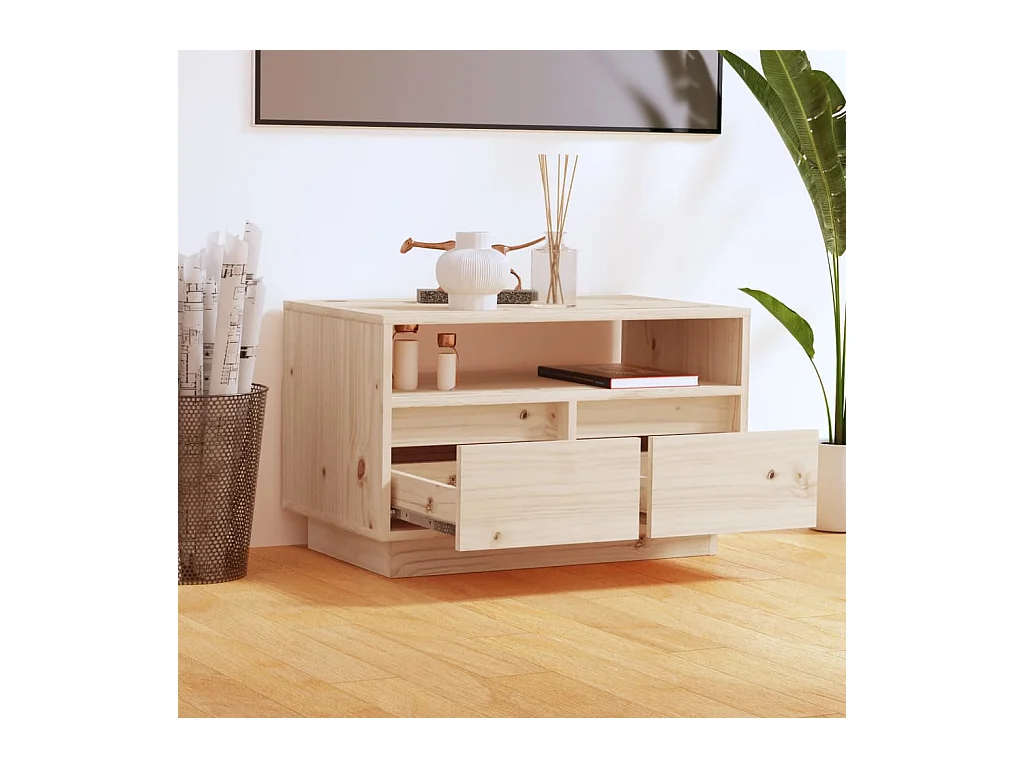 TV-Schrank,TV-Möbel 60x35x37 cm Massivholz Kiefer -gkd67339
