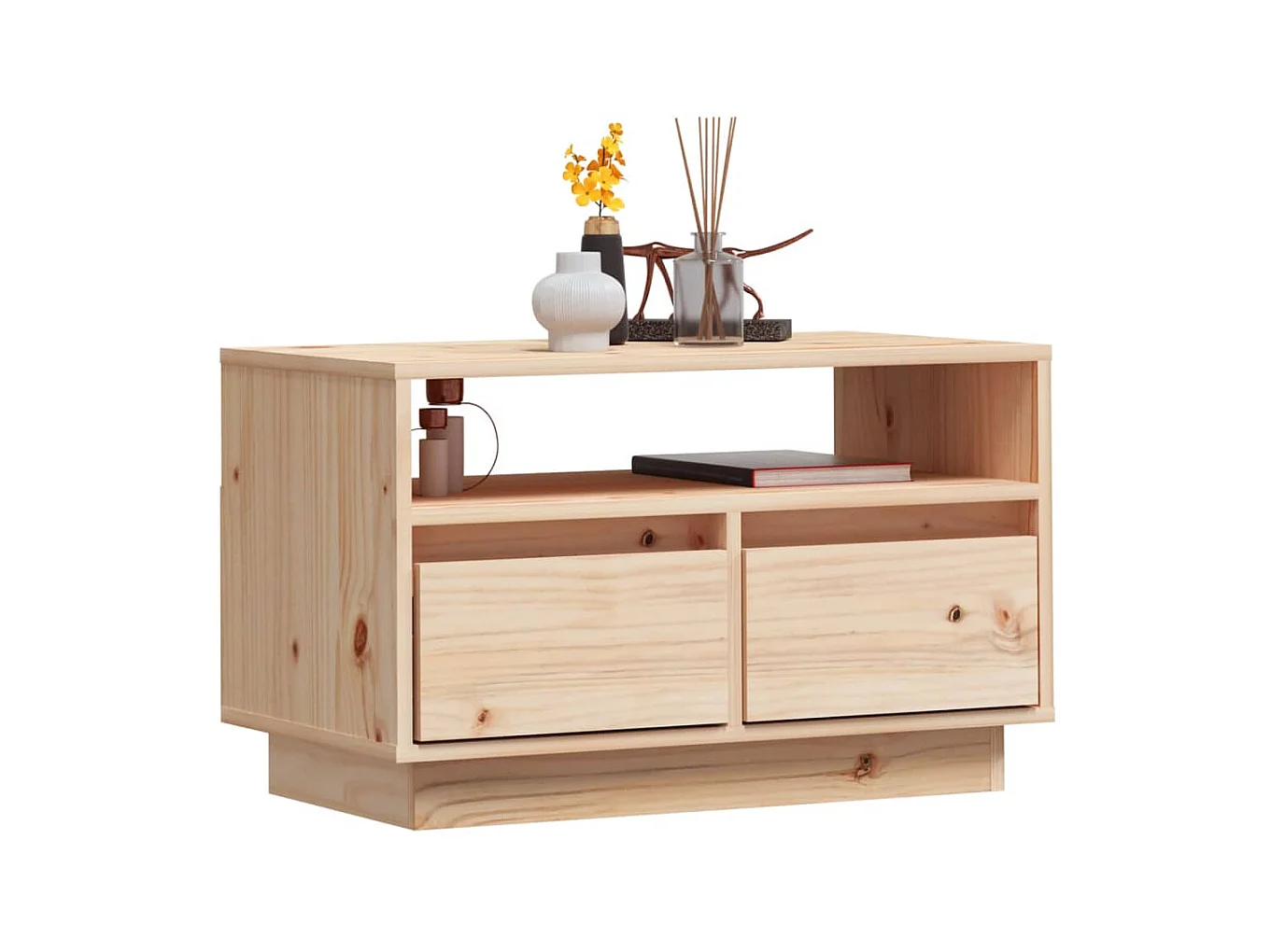 TV-Schrank,TV-Möbel 60x35x37 cm Massivholz Kiefer -gkd67339