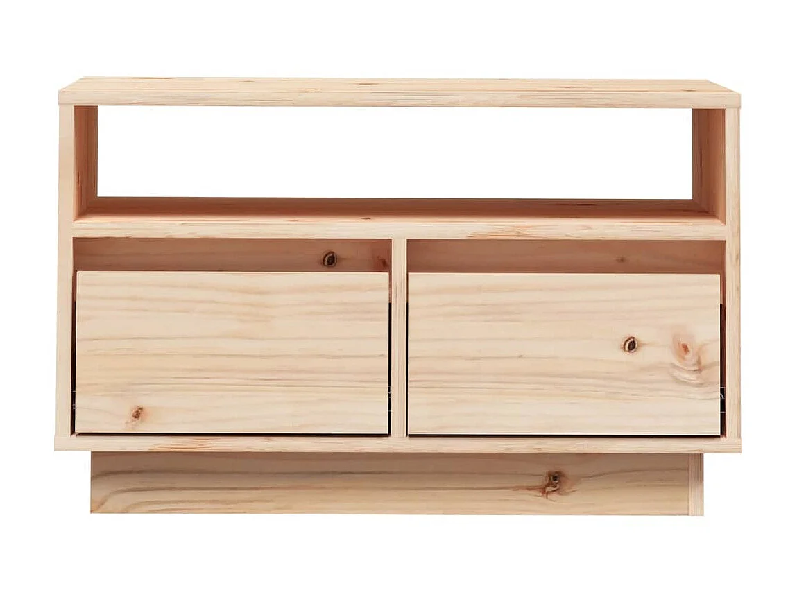Meuble TV 60x35x37 cm Bois de pin massif BE87004