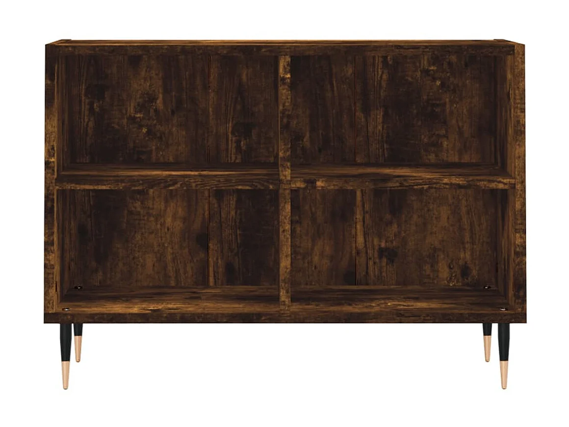 Meuble TV chêne fumé 69,5x30x50 cm bois d'ingénierie BE94792