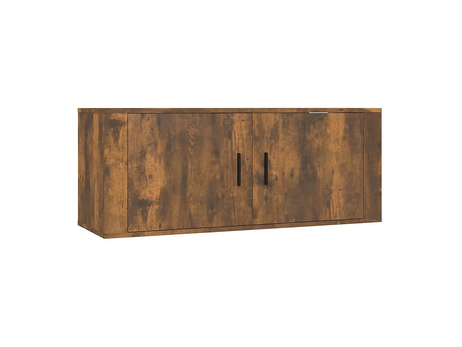 Set de muebles de TV 7 pzas madera contrachapada roble ahumado ES39657