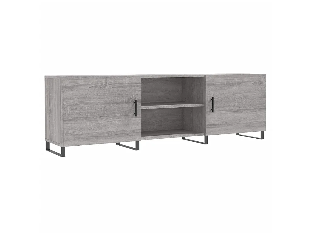 Mueble para TV madera de ingeniería gris Sonoma 150x30x50 cm ES55431