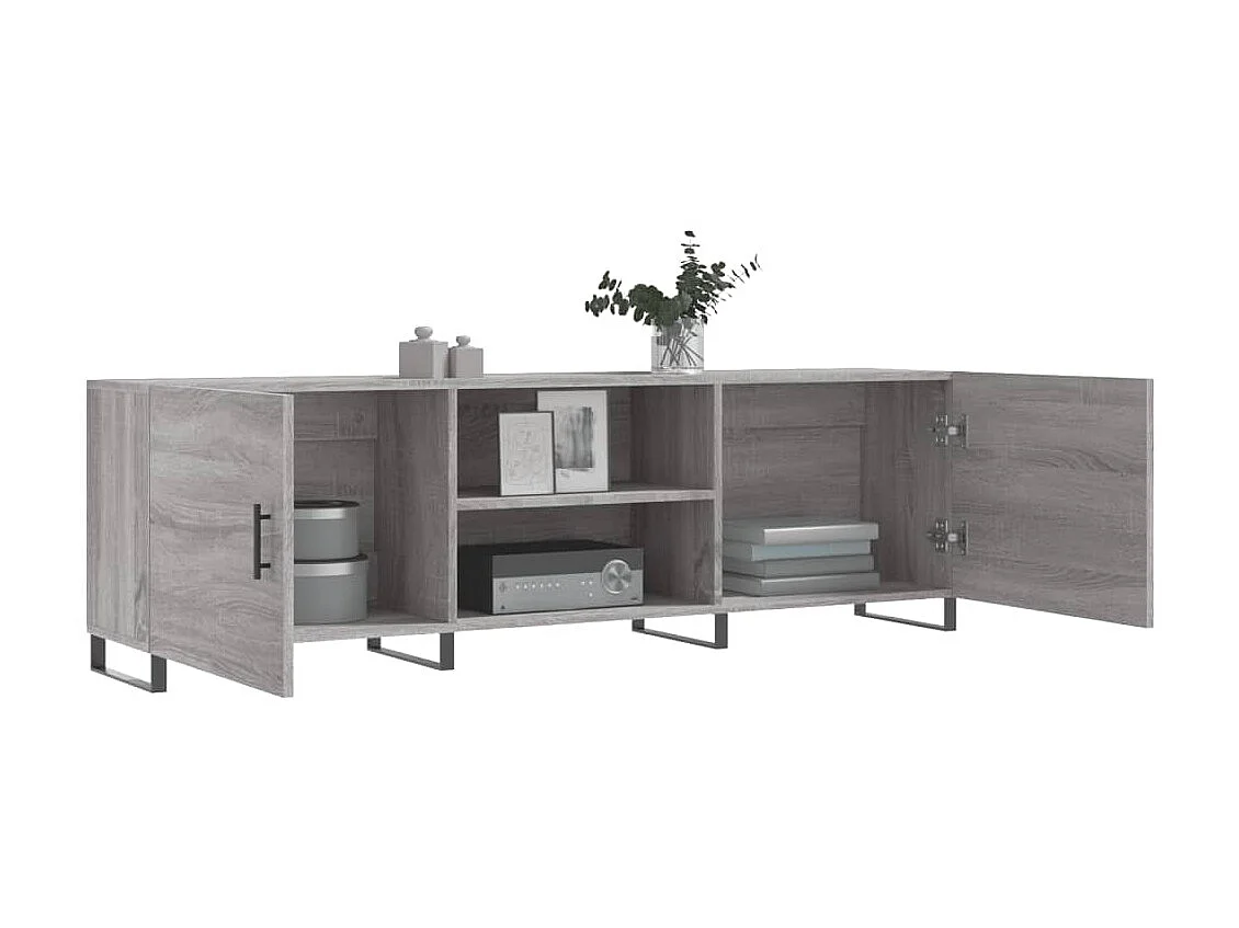 Mobile Porta TV | Armadietto TV Grigio Sonoma 150x30x50 cm in Legno Multistrato