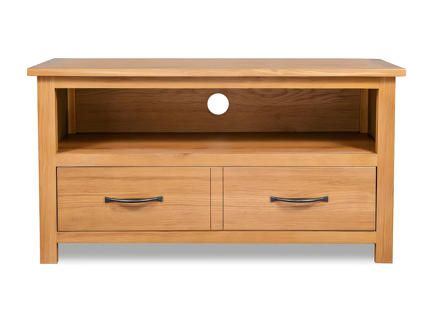 Meuble TV 90x35x48 cm Bois de chêne massif BE28364