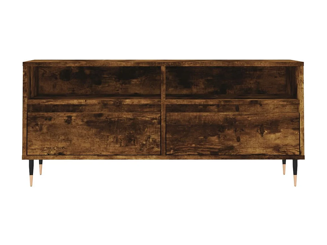 Tv-meubel 100x34,5x44,5 cm bewerkt hout gerookt eikenkleurig NL28186