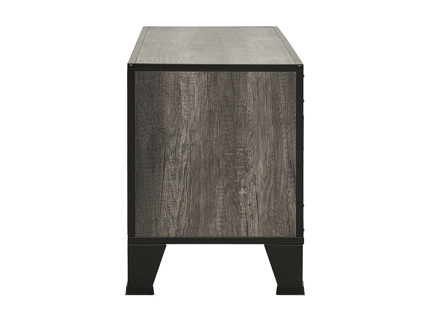 Móvel de TV 105x36x47 cm metal e MDF cinzento PT276248