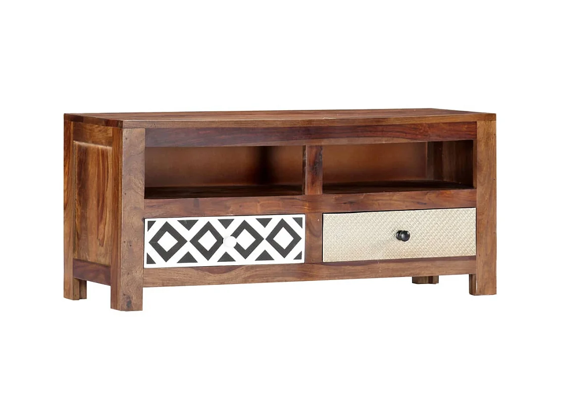 Meuble TV 90x30x40 cm Bois solide BE36685