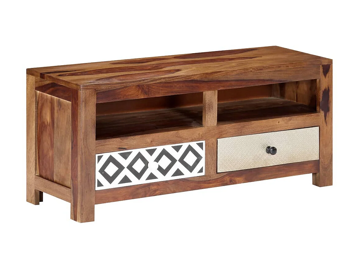 Meuble TV 90x30x40 cm Bois solide BE36685