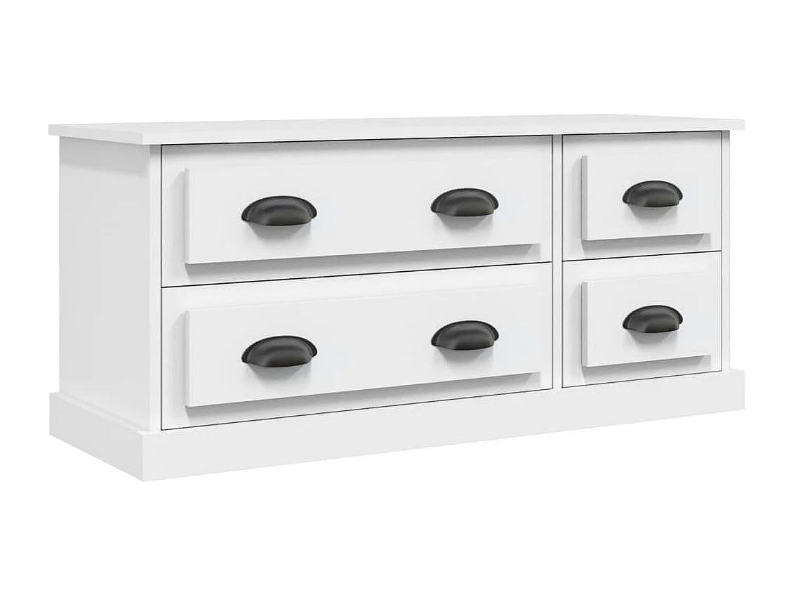 Mueble para TV madera contrachapada blanco 100x35,5x45 cm ES78927