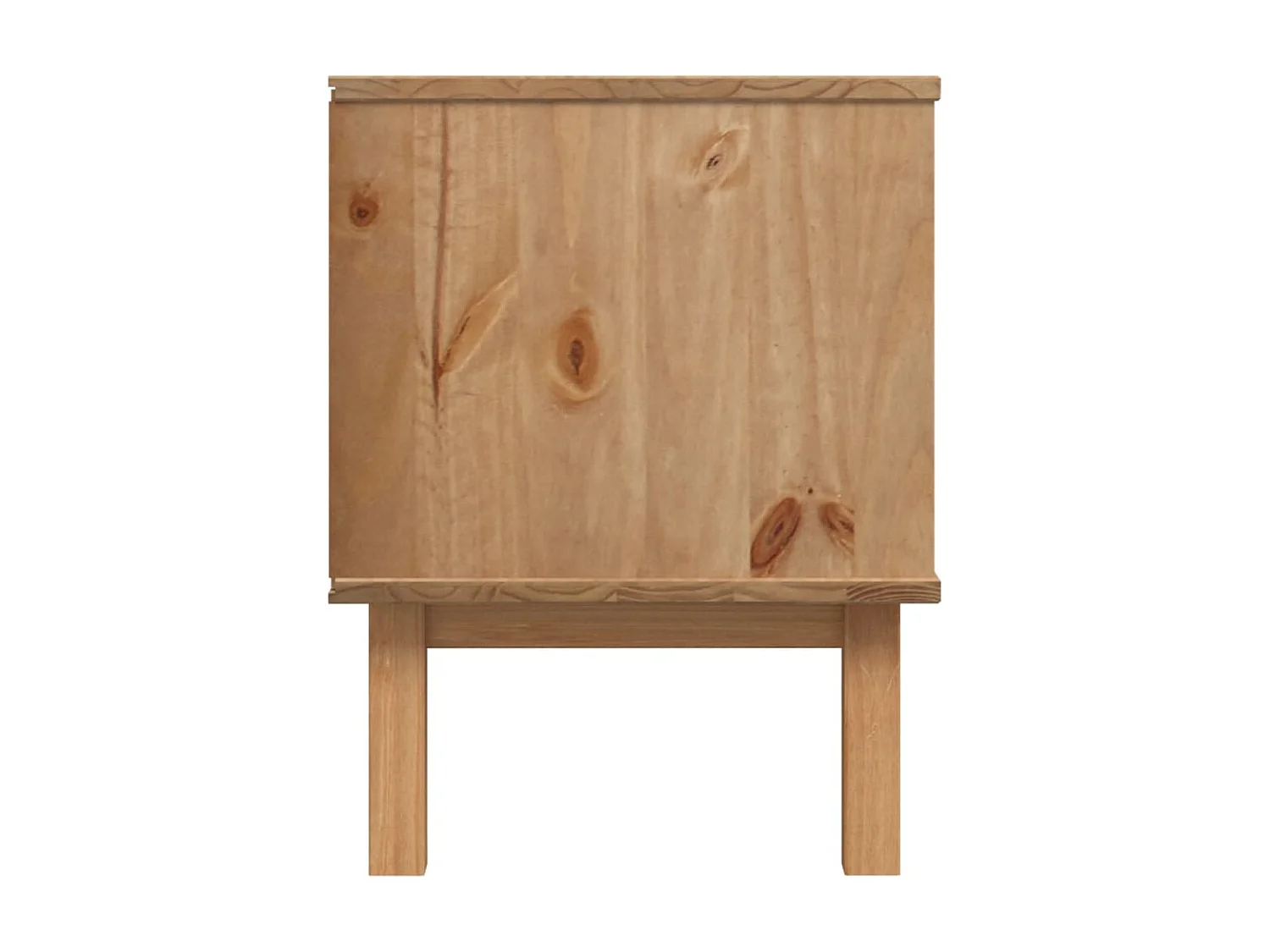 Meuble TV OTTA 113,5x43x57 cm Bois de pin massif Meuble TV BE24640