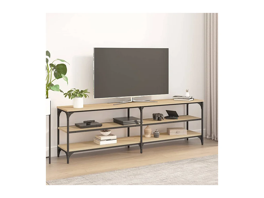 Meuble TV Chêne sonoma 160x30x50 cm bois d'ingénierie LWW83256