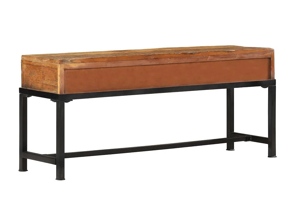 Meuble TV 110x30x46 cm bois massif de récupération BE34613