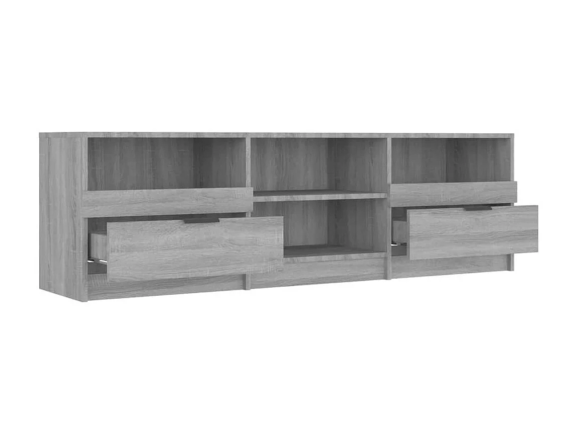 Meuble TV Sonoma gris 150x33,5x45 cm Bois d'ingénierie BE15407
