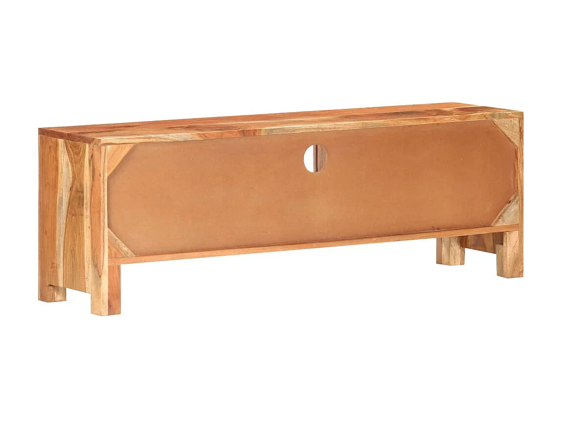 Meuble TV 116x30x40 cm Bois d'acacia massif BE62565