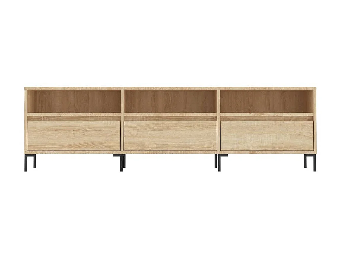 Meuble TV chêne sonoma 150x30x44,5 cm bois d'ingénierie BE97138