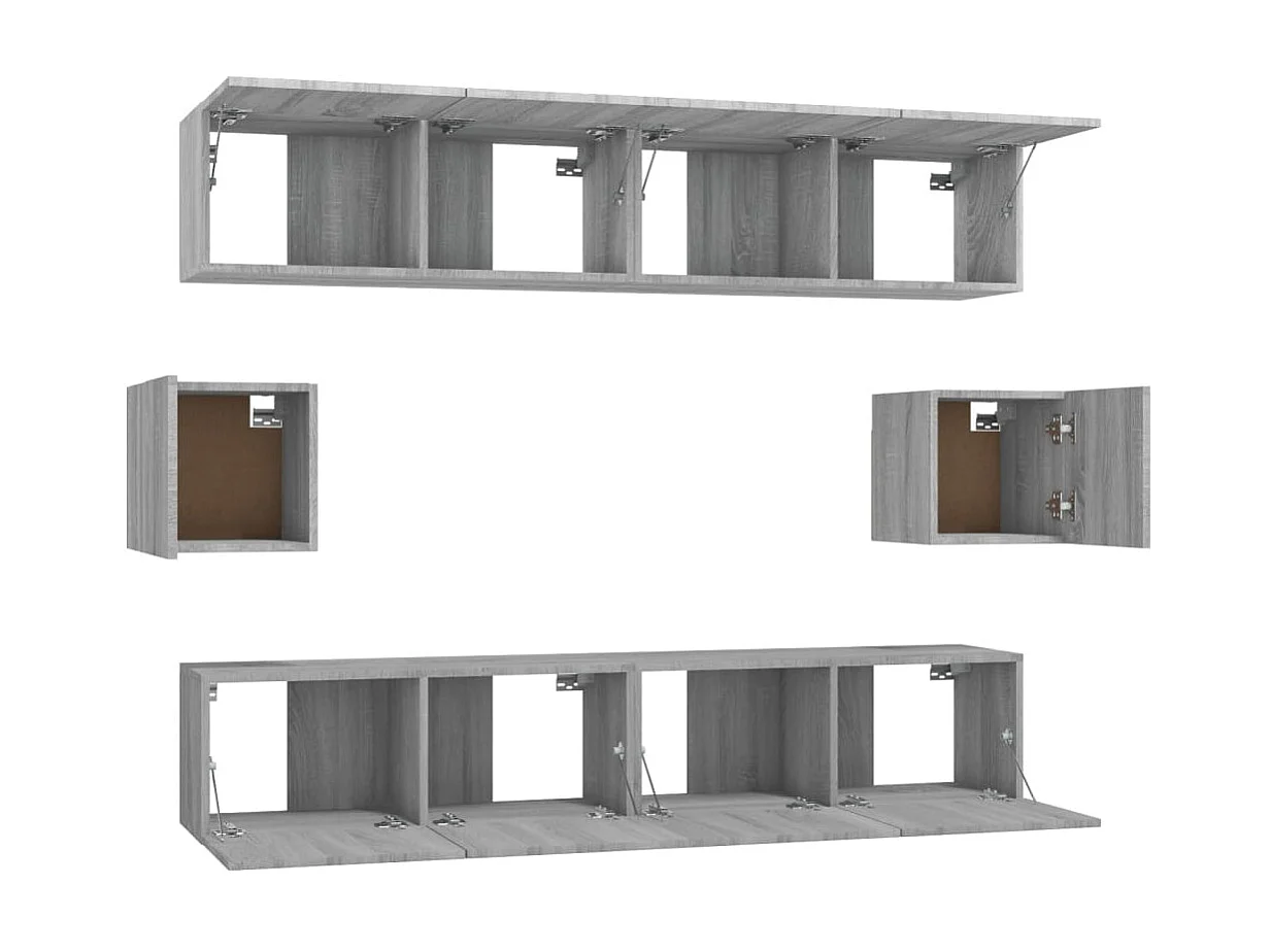 Meubles TV 6 pcs Sonoma BEis Bois d'ingénierie BE98383