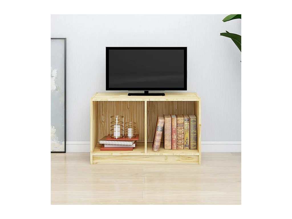 Meuble TV 70x33x42 cm Bois de pin massif BE55022