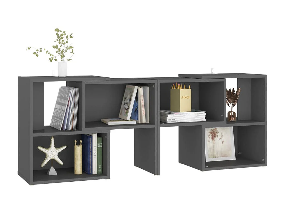 Tv-meubel 104x30x52 cm bewerkt hout grijs NL930912