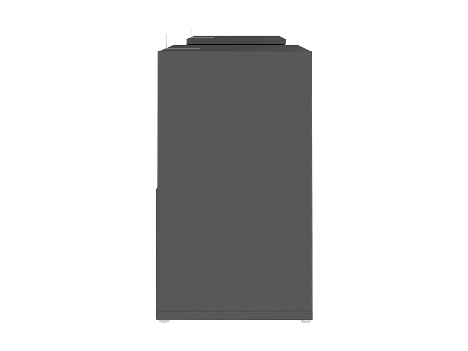 Meuble TV Gris 104x30x52 cm Aggloméré BE53968