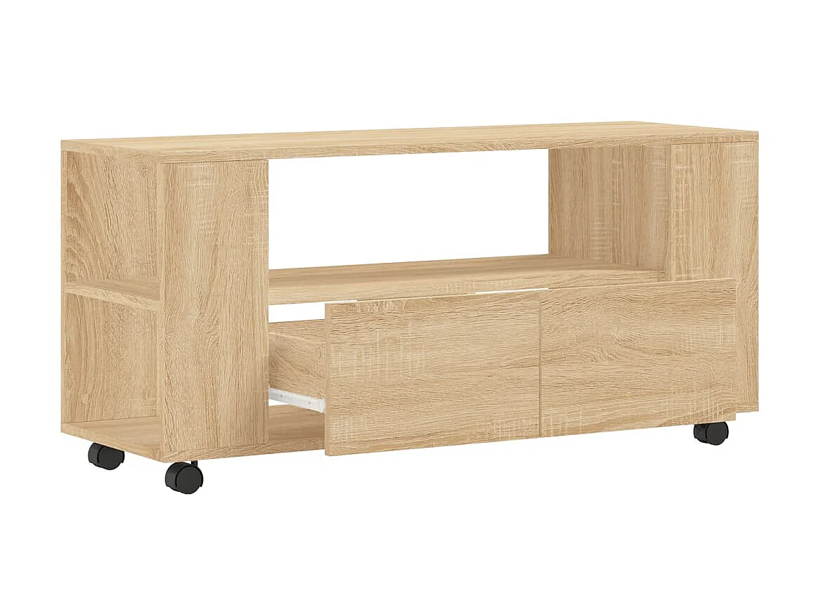 Meubles TV chêne sonoma 102x34,5x43 cm bois d'ingénierie BE82049