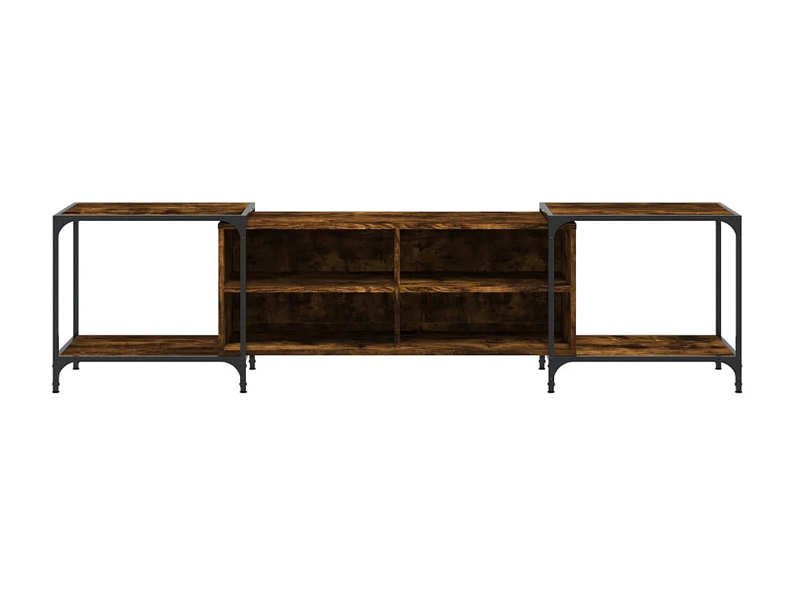 Tv-meubel 203x37x50 cm bewerkt hout gerookt eikenkleurig NL15301