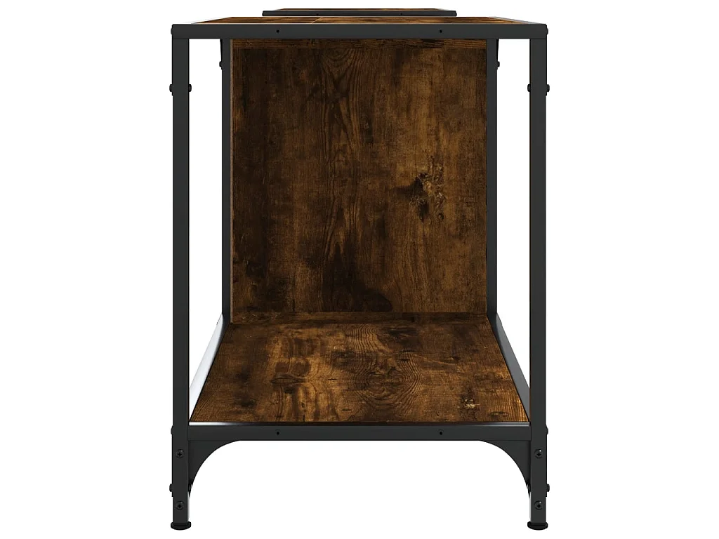 Tv-meubel 203x37x50 cm bewerkt hout gerookt eikenkleurig NL15301