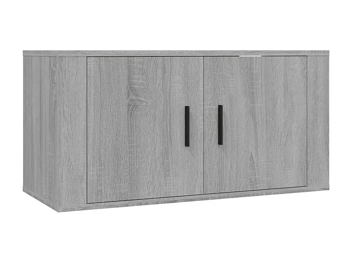2-tlg. TV-Schrank-Set,TV-Möbel Grau Sonoma Holzwerkstoff -gkd105051