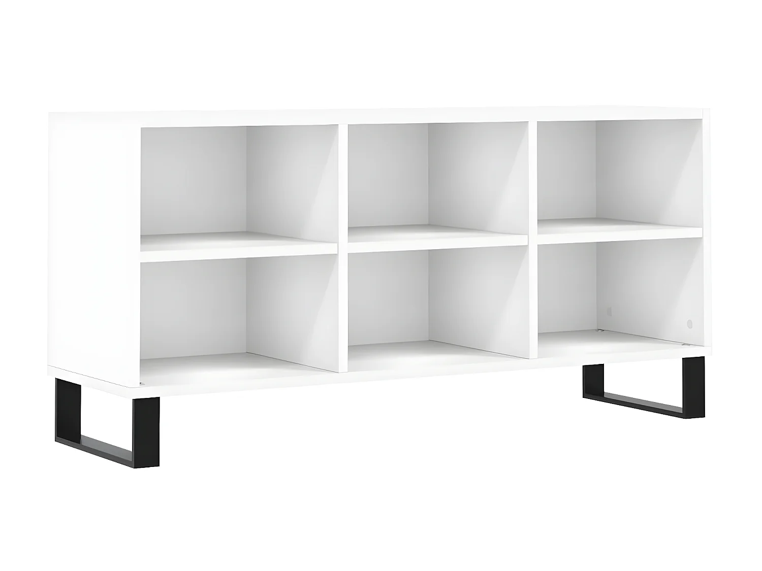 Meuble TV blanc 103,5x30x50 cm bois d'ingénierie BE64193