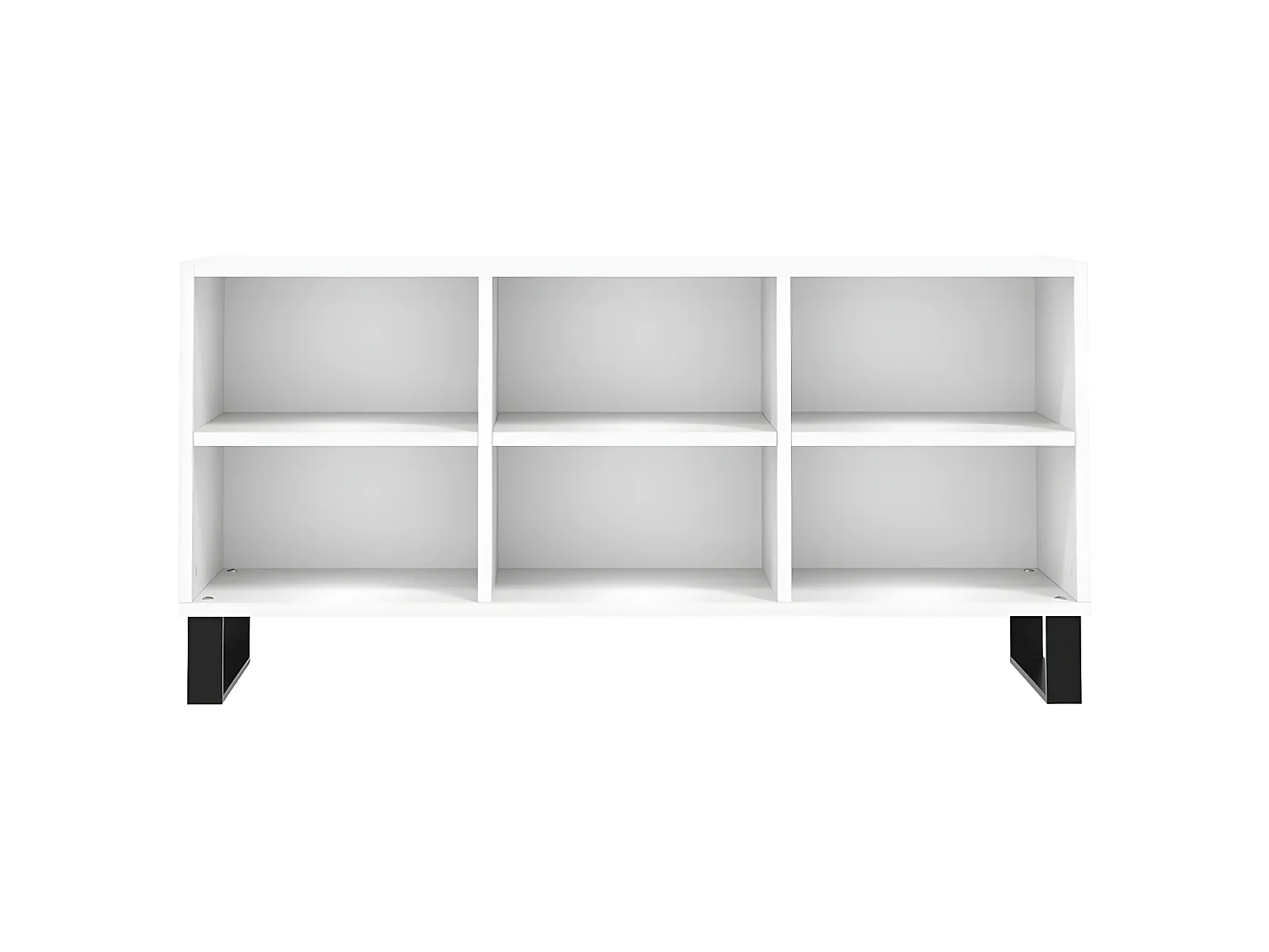 Meuble TV blanc 103,5x30x50 cm bois d'ingénierie BE64193