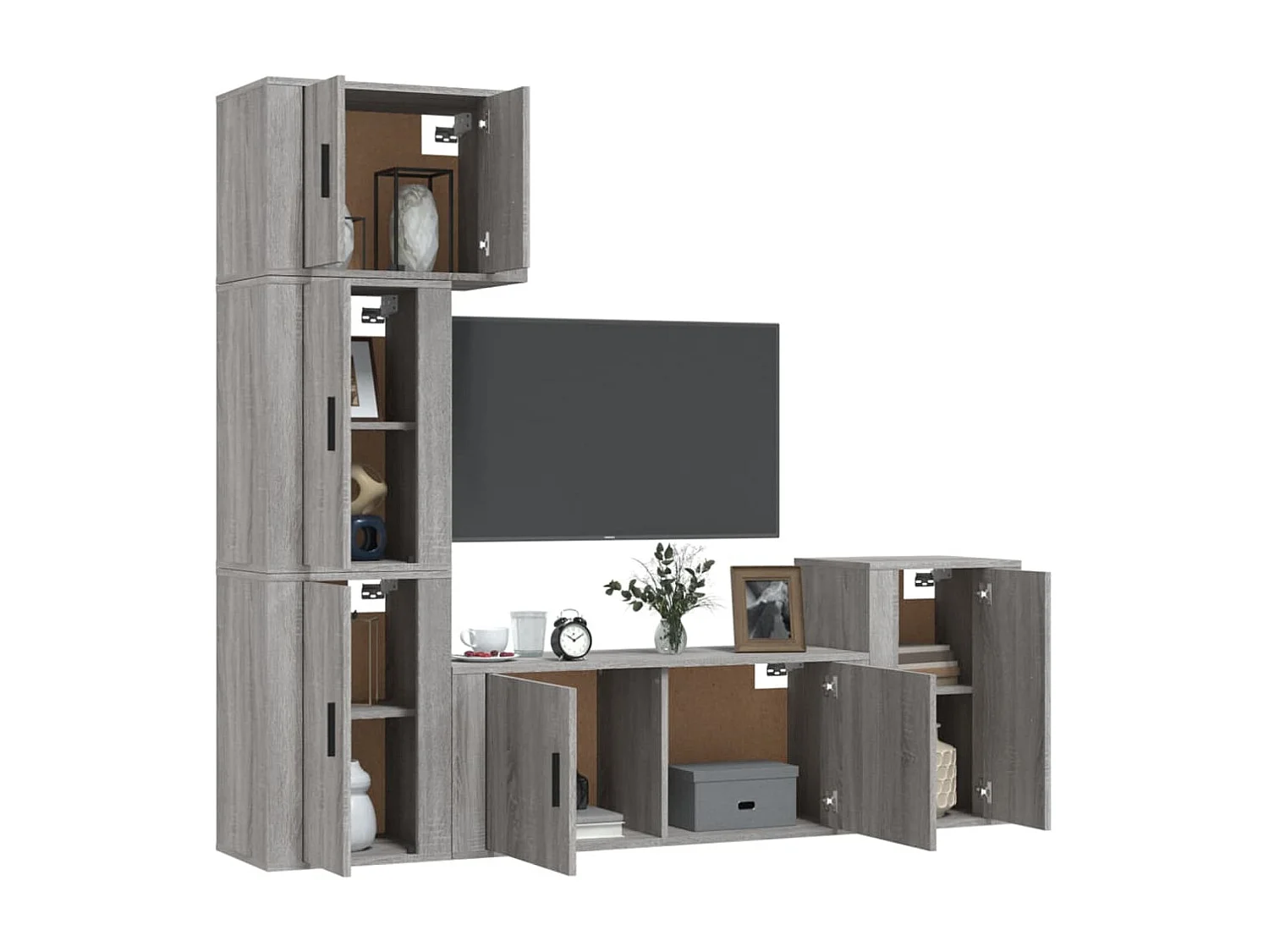 Meubles TV 5 pcs Sonoma BEis Bois d'ingénierie BE78105