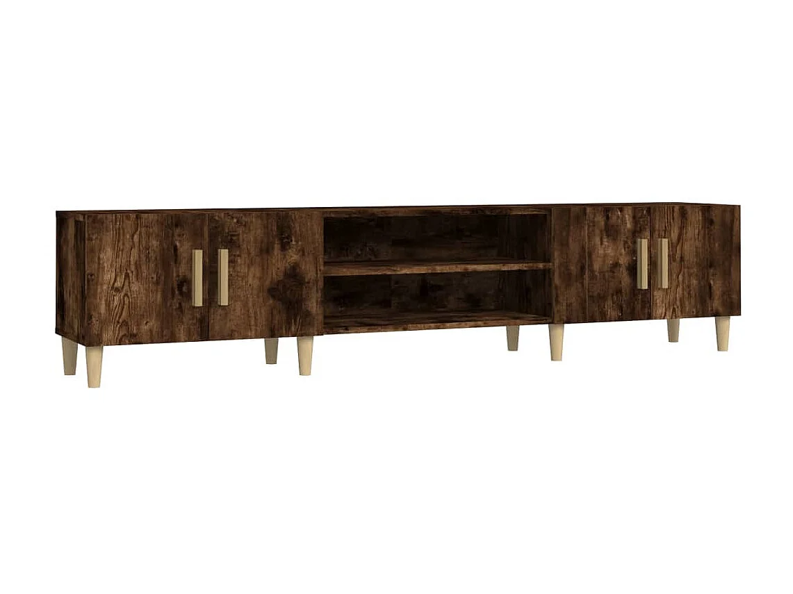 Mueble para TV madera contrachapada roble ahumado 180x31,5x40cm ES22553