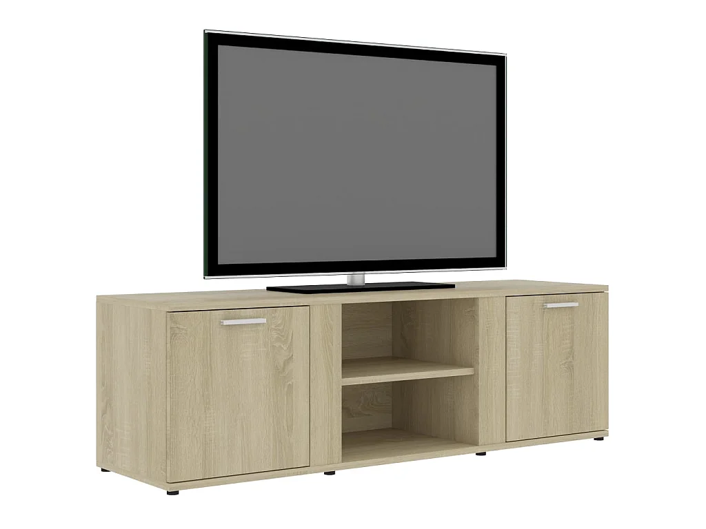 Meuble TV Chêne sonoma 120x34x37 cm Bois d’ingénierie BE57622