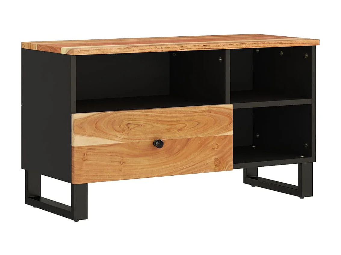 TV-Schrank,TV-Möbel 80x33x46 cm Massivholz Akazie und Holzwerkstoff -gkd293289
