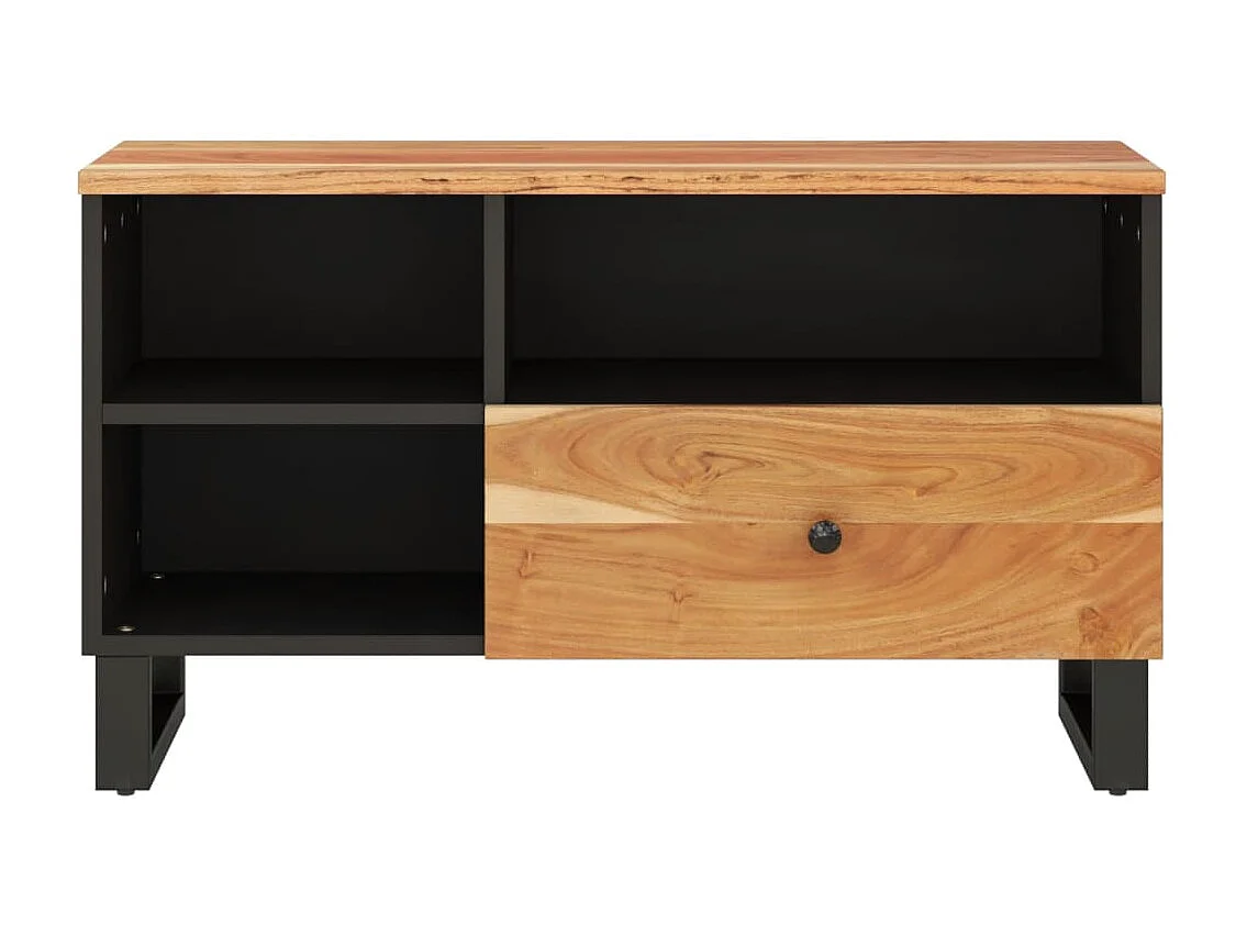 TV-Schrank,TV-Möbel 80x33x46 cm Massivholz Akazie und Holzwerkstoff -gkd293289