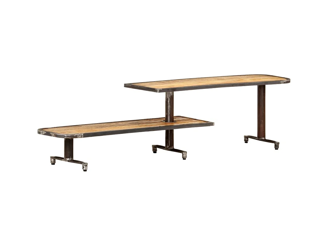 Meuble TV 160x30x40 cm Bois de manguier massif BE71938
