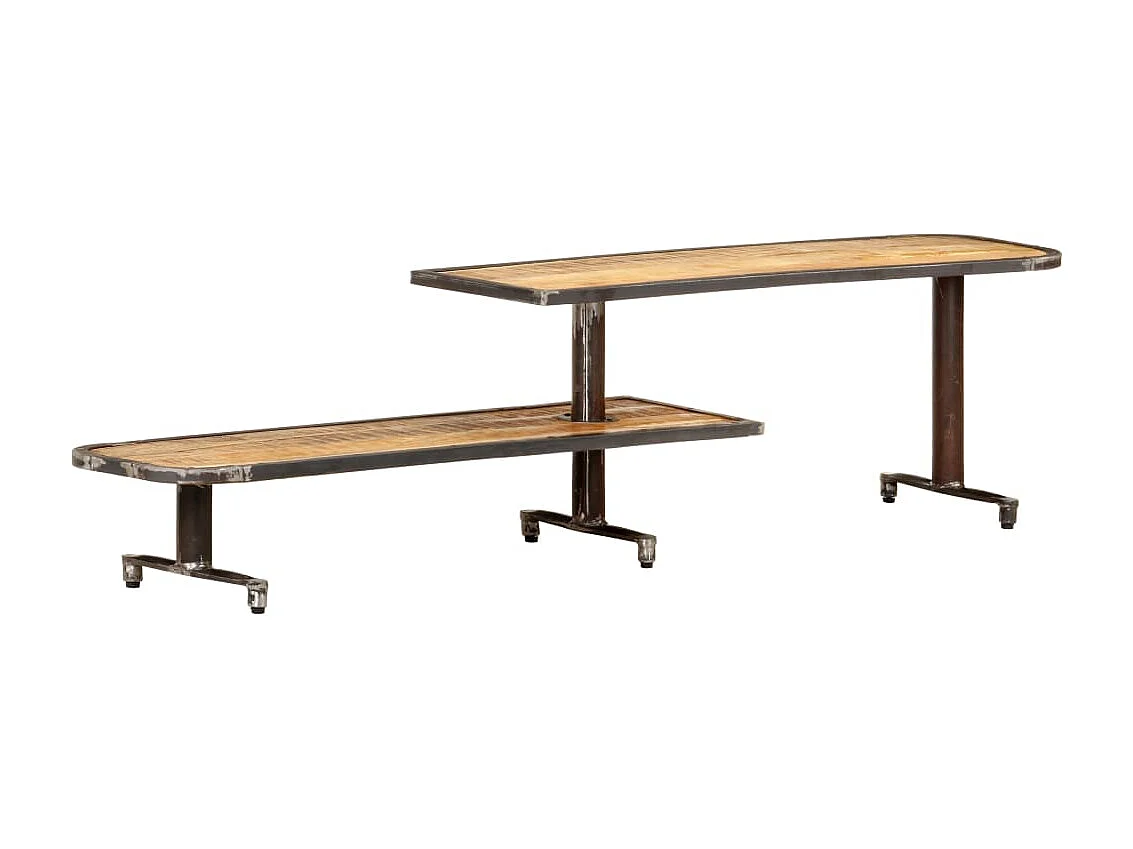 Meuble TV 160x30x40 cm Bois de manguier massif BE71938