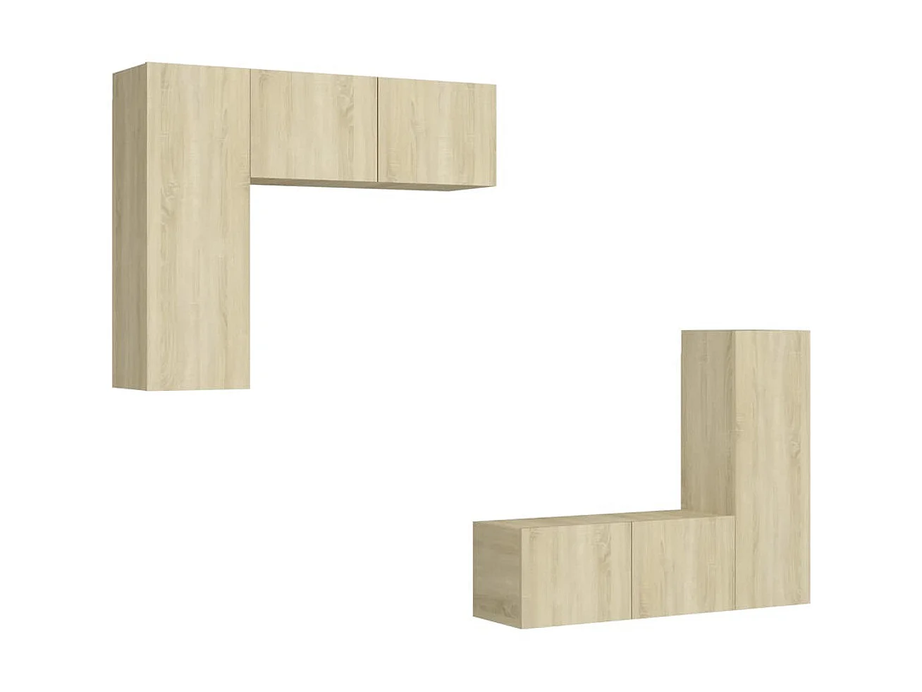 Ensemble de meubles TV 4 pcs Chêne sonoma Bois d'ingénierie BE26522