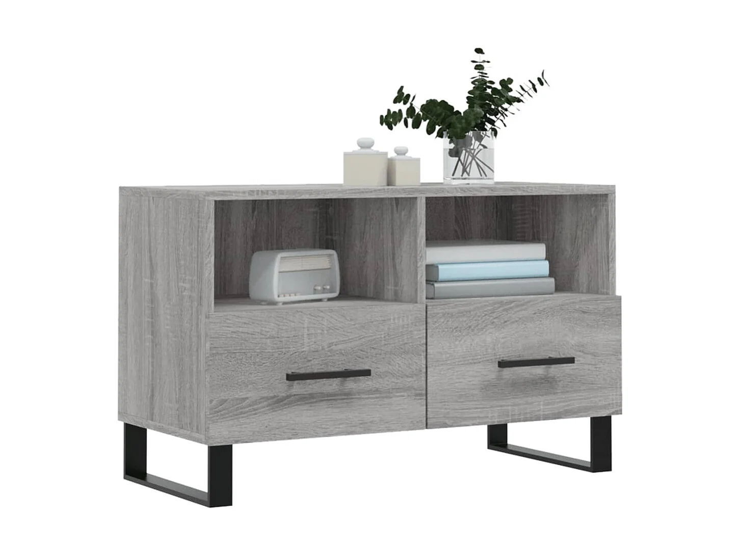 Meuble TV Sonoma BEis 80x36x50 cm Bois d'ingénierie BE23569