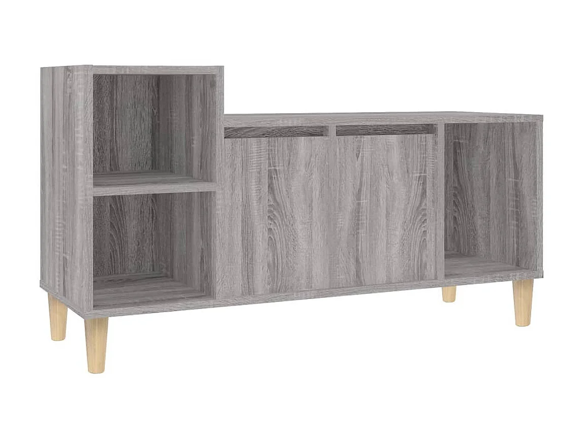 Meuble TV Sonoma gris 100x35x55 cm Bois d'ingénierie BE37817