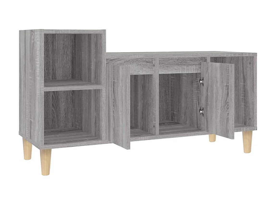 Meuble TV Sonoma gris 100x35x55 cm Bois d'ingénierie BE37817
