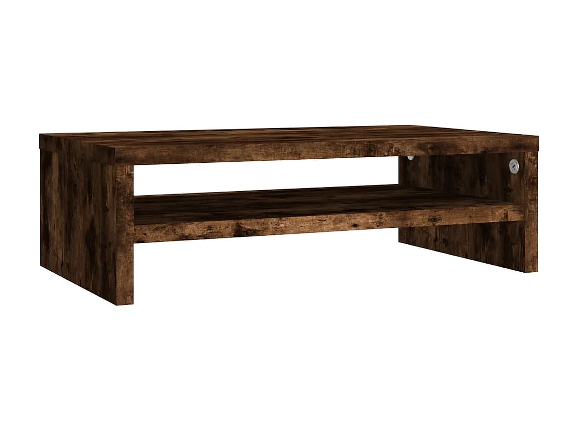 Meuble TV de moniteur Chêne fumé 42x24x13 cm Bois d'ingénierie OLA9880