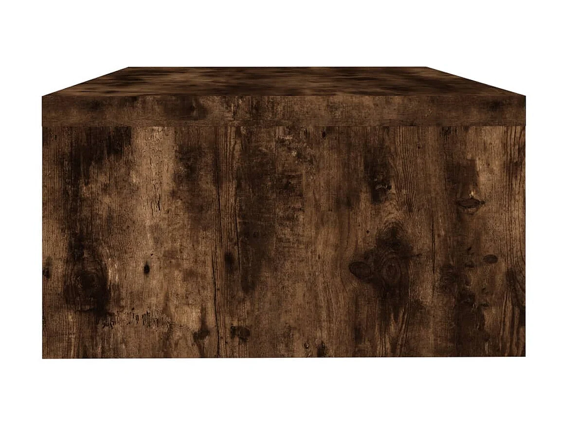 Meuble TV de moniteur Chêne fumé 42x24x13 cm Bois d'ingénierie OLA9880