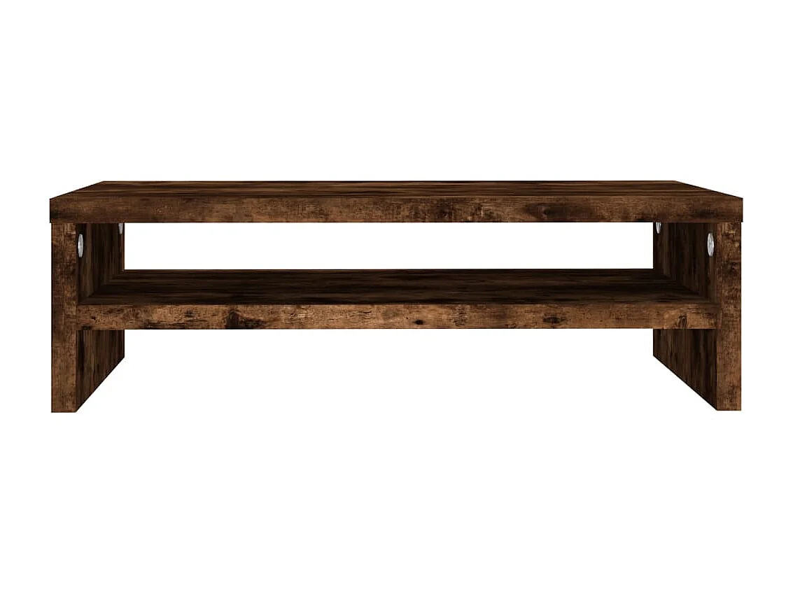 Meuble TV de moniteur Chêne fumé 42x24x13 cm Bois d'ingénierie OLA9880