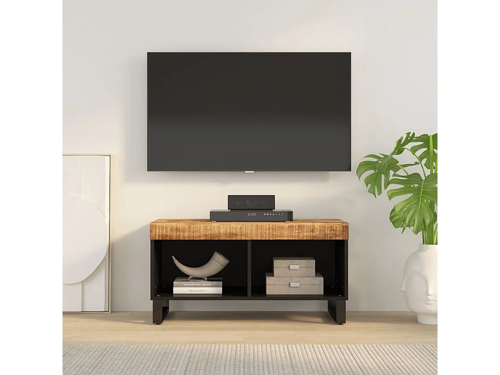 Tv-meubel 85x33x43,5 cm massief mangohout NL993169