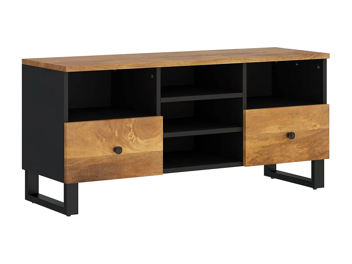 TV-Schrank,TV-Möbel 100x33x46 cm Massivholz Mango und Holzwerkstoff -gkd761517