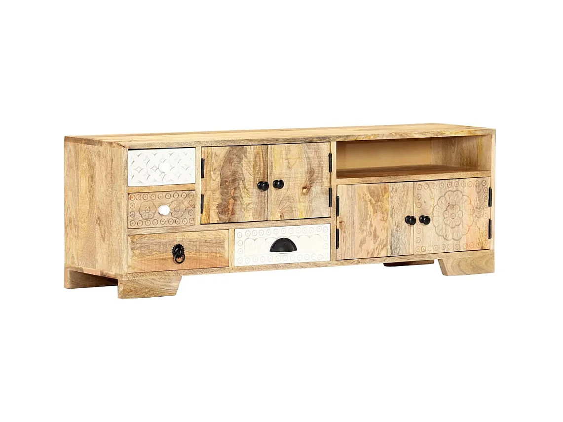 Tv-meubel 120x30x40 cm massief mangohout NL664563