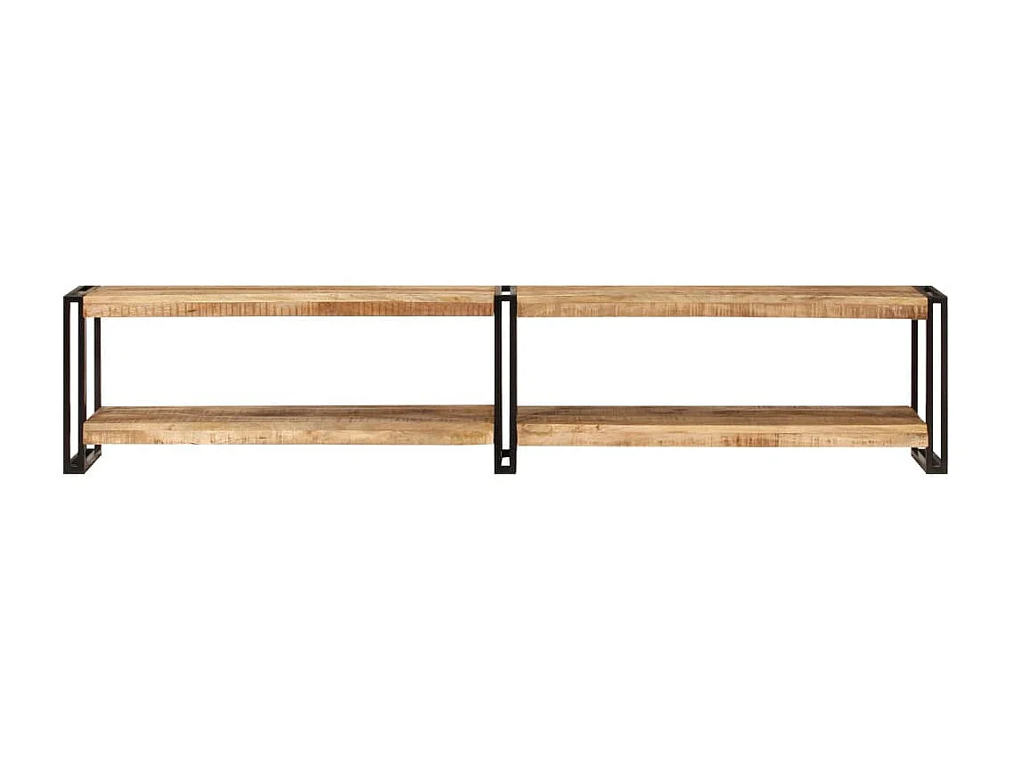 Meuble TV 200x30x40 cm bois massif de manguier BE92424