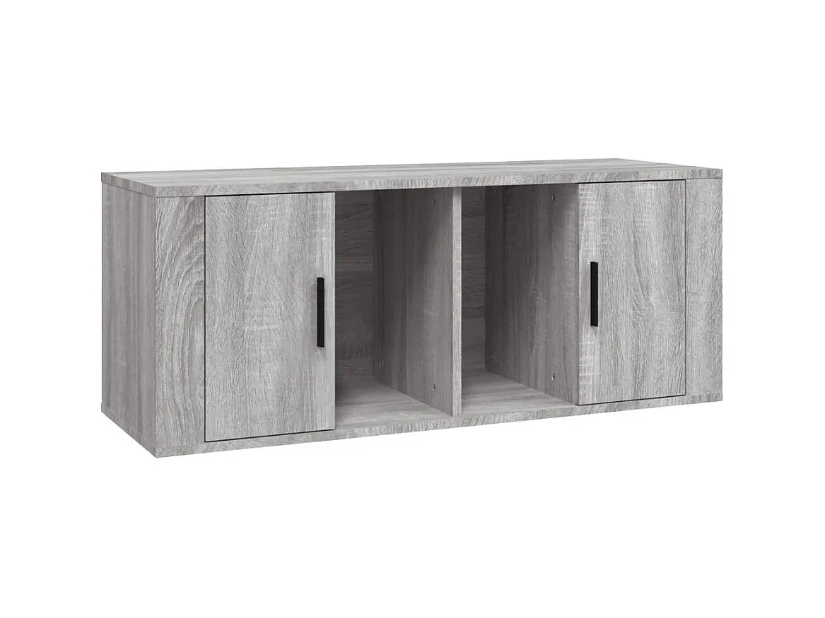 TV-Schrank,TV-Möbel Grau Sonoma 100x35x40 cm Holzwerkstoff -gkd747057